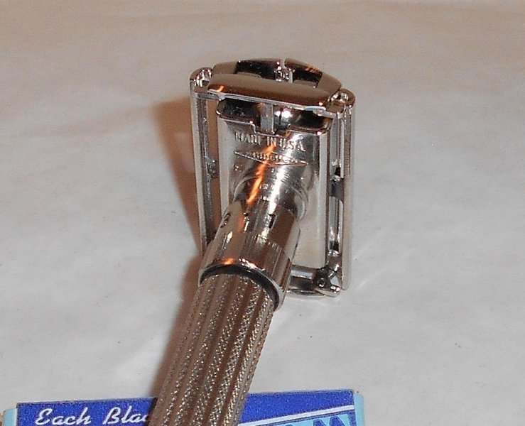 1959 Gillette Fat Boy Razor TTO Adjustable Replated Bright Nickel E4–27X (11).JPG 1959 Gillette Fat Boy Razor TTO Adjustable Replated Bright Nickel E4–27X (11).JPG