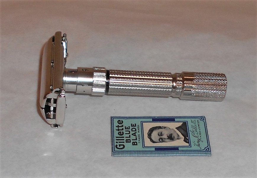 1960 Gillette Fat Boy Razor Adjustable Refurbished Replated Bright Nickel F2–F2X  (14).JPG