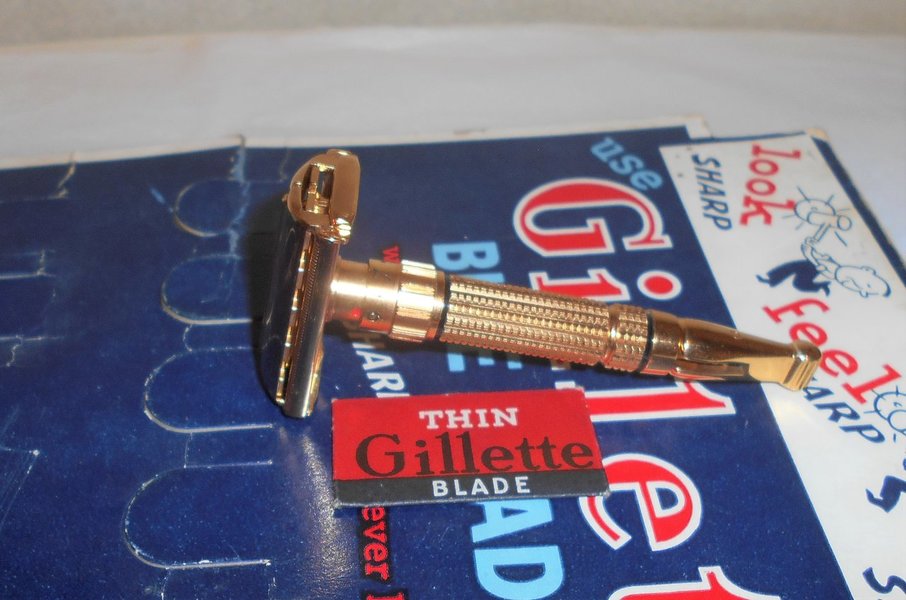 Gillette 1958 Toggle Razor Refurbished Replated 24 Karat Gold D1–D14 (13).JPG