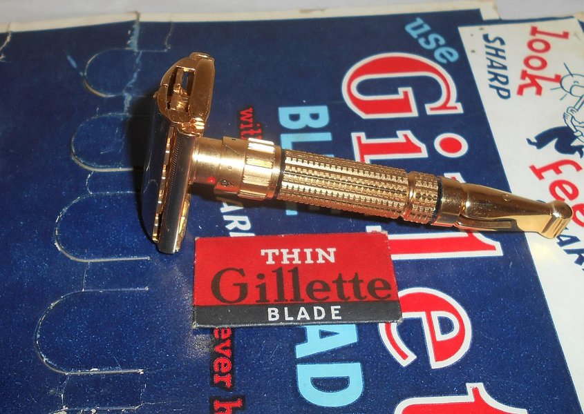 Gillette 1958 Toggle Razor Refurbished Replated 24 Karat Gold D1–D14 (9).JPG