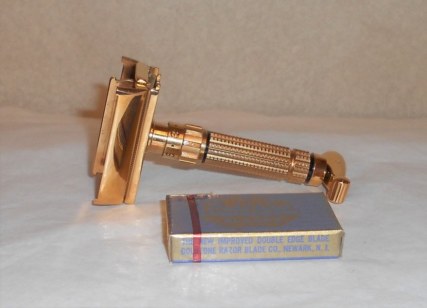 Gillette 1960 Toggle Razor Refurbished Replated 24 Karat Gold F4 – QQZ (26).JPG