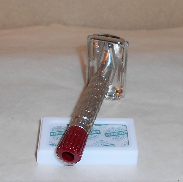 Gillette 1955 Superspeed Red Tip TTO Refurbished Replated Bright Nickel A4X (13).JPG