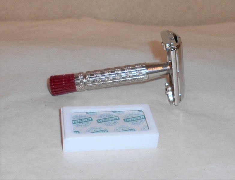 Gillette 1955 Superspeed Red Tip TTO Refurbished Replated Bright Nickel A4X (15).JPG