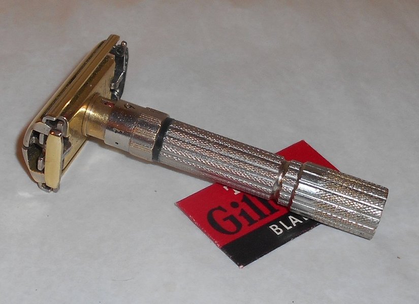Gillette TTO Adjustable 1960 Fat Boy Refurbished Replated Gold Nickel F1–R87 (53).JPG