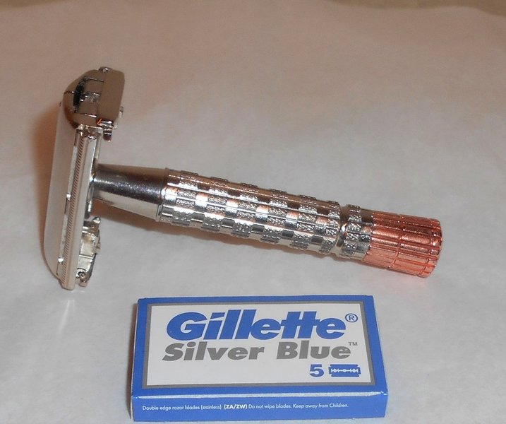 Gillette Superspeed FlareTip 1957 Replated Nickel Copper C–1 (9).JPG