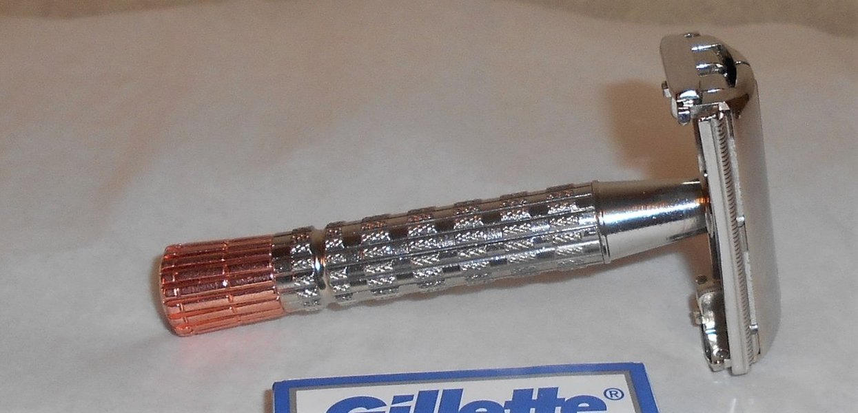Gillette Superspeed FlareTip 1957 Replated Nickel Copper C–1 (16).JPG