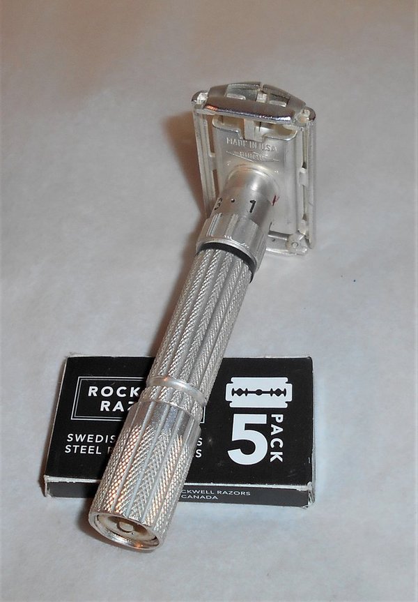 Gillette Razor Fat Boy 1959 Refurbished Replated Silver E4–S12 (15).JPG