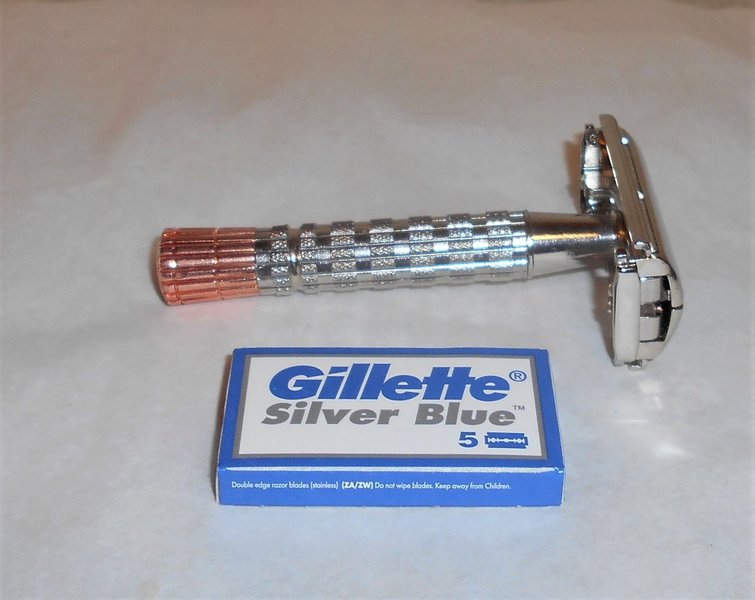 Gillette Superspeed FlareTip 1957 Replated Nickel Copper C–1 (18).JPG