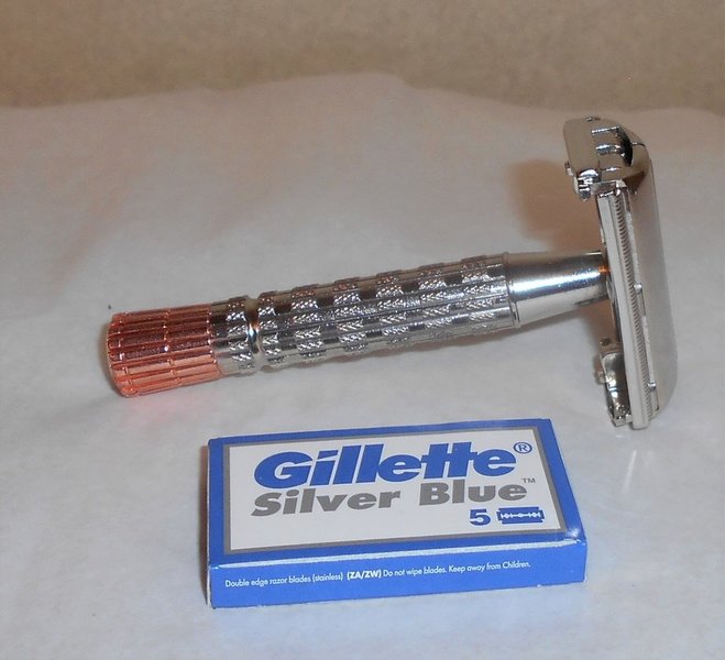 Gillette Superspeed FlareTip 1957 Replated Nickel Copper C–1 (15).JPG