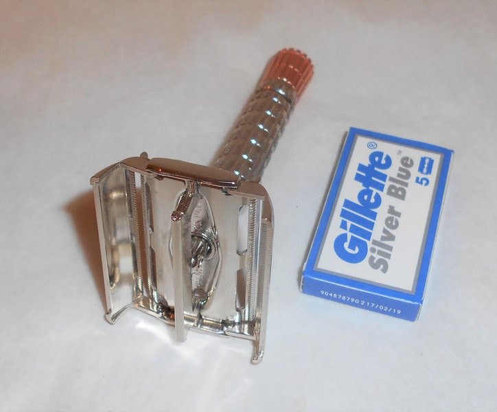 Gillette Superspeed FlareTip 1957 Replated Nickel Copper C–1 (34).JPG