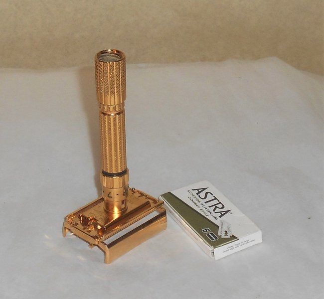 Gillette TTO Fat Boy Adjustable Razor Refurbished Replated 24 Karat Gold F2–ZOX (30).JPG