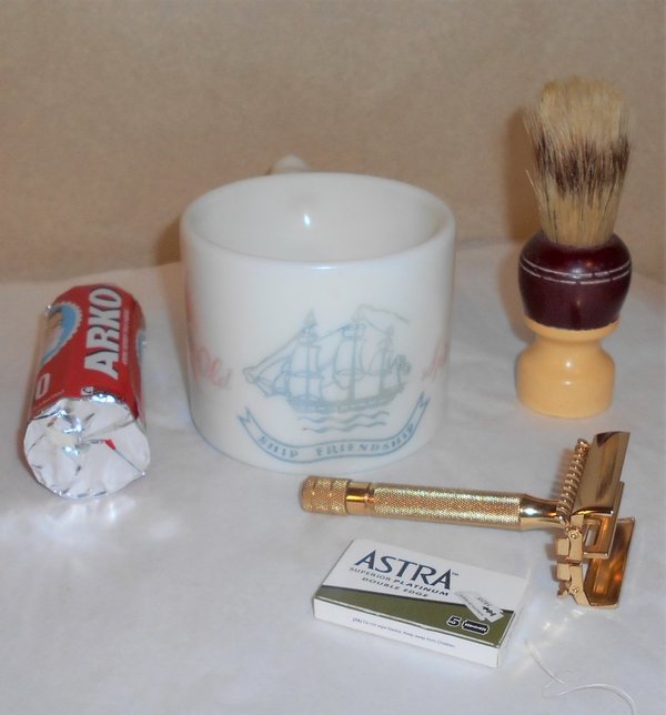 Gillette Sheraton 1937 Shaving Cup Shaving Brush Arco Shaving Cream Refurbished Replated 24 Ka...JPG Gillette Sheraton 1937 Shaving Cup Shaving Brush Arco Shaving Cream Refurbished Replated 24 Ka...JPG