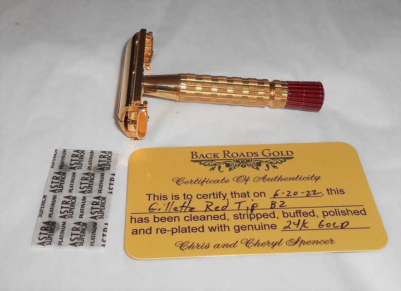 1956 Gillette Red Tip Refurbished RePlated Rhodium Razor B2–1B1 (13).JPG 1956 Gillette Red Tip Refurbished RePlated Rhodium Razor B2–1B1 (13).JPG