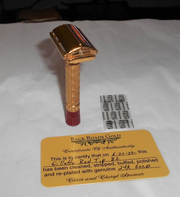 1956 Gillette Red Tip Refurbished RePlated Rhodium Razor B2–1B1 (46).JPG 1956 Gillette Red Tip Refurbished RePlated Rhodium Razor B2–1B1 (46).JPG