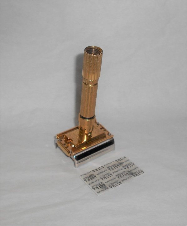 Gillette Fat Boy Razor Refurbished Replated 24 Karat GoldPalladium E2–E2 X (40).JPG