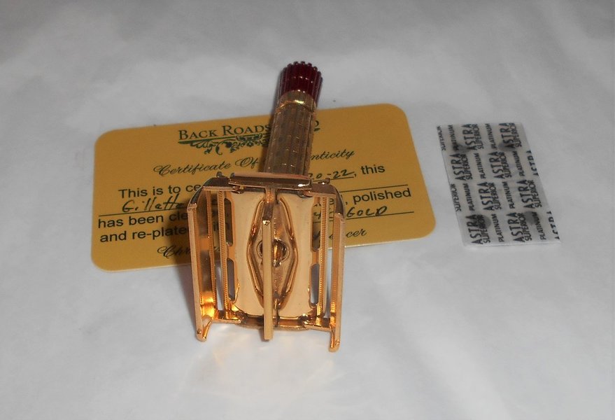 1956 Gillette Red Tip Refurbished RePlated Rhodium Razor B2–1B1 (31).JPG