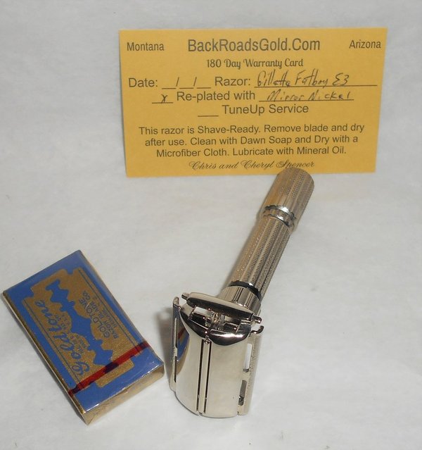 Gillette 1959 Fat BoyRazor TTO Refurbished Replated Mirror Nickel E–3 (64).JPG