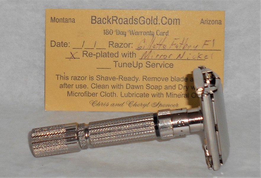 Gillette 1960 TTO Adjustable Fat Boy Razor Refurbished Replated Mirror Nickel (20).JPG Gillette 1960 TTO Adjustable Fat Boy Razor Refurbished Replated Mirror Nickel (20).JPG