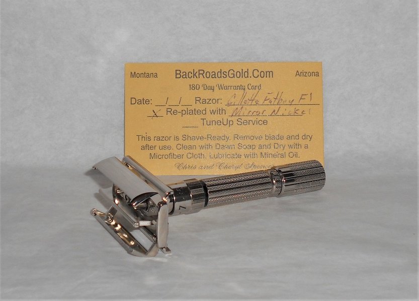 Gillette 1960 TTO Adjustable Fat Boy Razor Refurbished Replated Mirror Nickel (32).JPG Gillette 1960 TTO Adjustable Fat Boy Razor Refurbished Replated Mirror Nickel (32).JPG