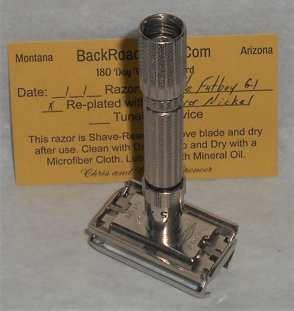 Gillette FatBoy Razor 1961 Adjustable TTO Replated Bright Nickel G1 (39).JPG