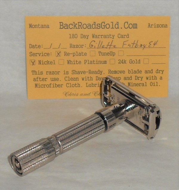 Gillette 1959 Fat Boy Razor Adjustable TTO Refurbished Replated Mirror Nickel E4–86 (22).JPG