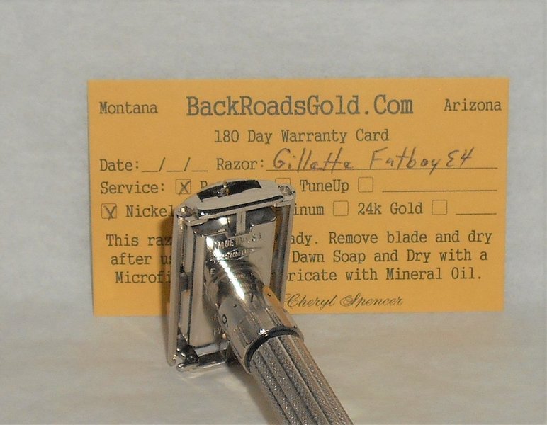 Gillette 1959 Fat Boy Razor Adjustable TTO Refurbished Replated Mirror Nickel E4–86 (12).JPG Gillette 1959 Fat Boy Razor Adjustable TTO Refurbished Replated Mirror Nickel E4–86 (12).JPG