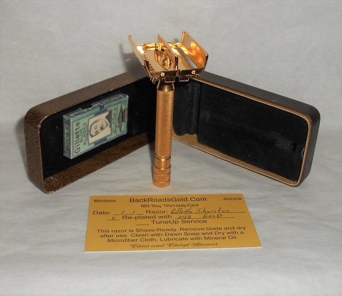 Gillette 1937 Sheraton Twist to Open Refurbished Replated 24 Karat Gold X1 (54).JPG