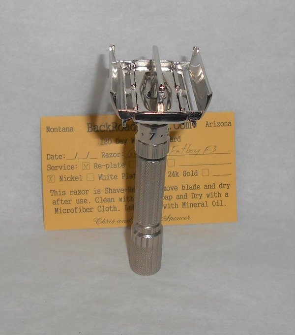 Gillette Fat Boy Razor 1960 TTO Adjustable Refurbished Replated Mirror Nickel F3–72 (37).JPG Gillette Fat Boy Razor 1960 TTO Adjustable Refurbished Replated Mirror Nickel F3–72 (37).JPG