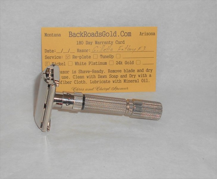 Gillette Fat Boy Razor 1960 TTO Adjustable Refurbished Replated Mirror Nickel F3–72 (6).JPG