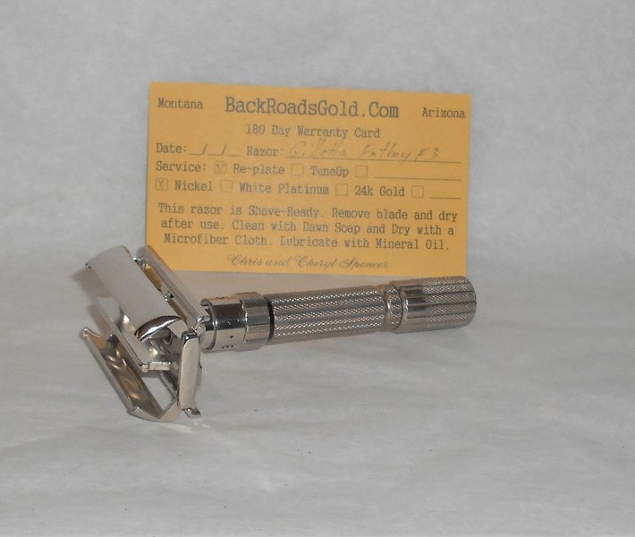 Gillette Fat Boy Razor 1960 TTO Adjustable Refurbished Replated Mirror Nickel F3–72 (28).JPG