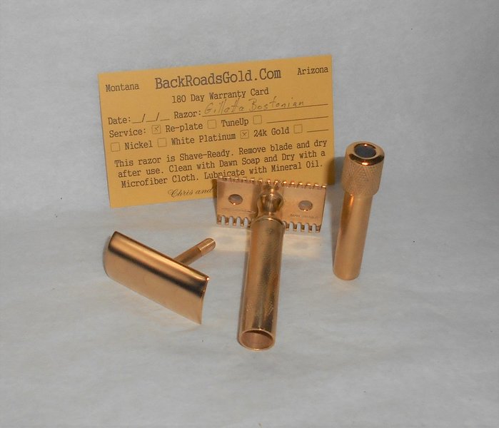 Gillette Bostonian 1921 Three-Piece Razor Refurbished Replated 24 Karat Gold (50).JPG