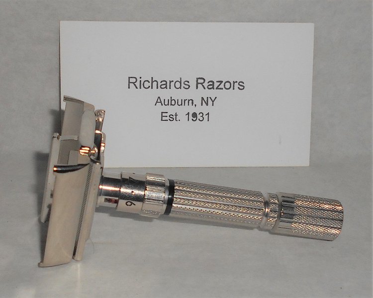Gillette 1958 Fat Boy Razor Adjustable Refurbished Replated White Platinum D3–18 (24).JPG Gillette 1958 Fat Boy Razor Adjustable Refurbished Replated White Platinum D3–18 (24).JPG