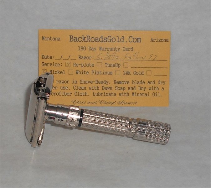Gillette Fat Boy Razor TTO Adjustable Refurbished Replated Mirror Nickel E2–37 (8).JPG Gillette Fat Boy Razor TTO Adjustable Refurbished Replated Mirror Nickel E2–37 (8).JPG