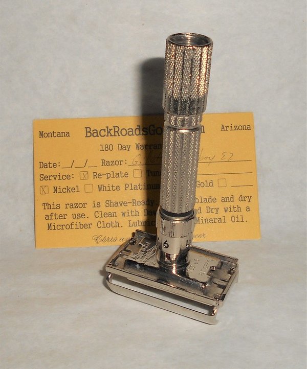 Gillette Fat Boy Razor TTO Adjustable Refurbished Replated Mirror Nickel E2–37 (44).JPG Gillette Fat Boy Razor TTO Adjustable Refurbished Replated Mirror Nickel E2–37 (44).JPG