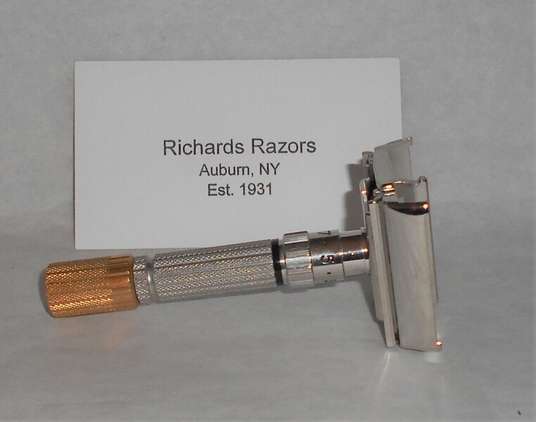 Gillette 1959 Fat Boy Razor TTO Adjustable Refurbished Replated 24 Karat Gold White Platinum E...JPG Gillette 1959 Fat Boy Razor TTO Adjustable Refurbished Replated 24 Karat Gold White Platinum E...JPG