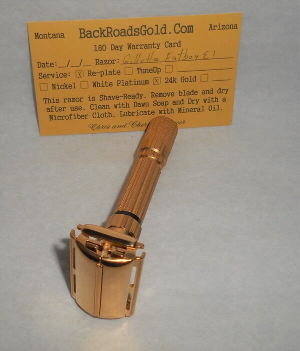 Gillette Fat Boy Razor Adjustable TTO Refurbished Replated 24 Karat Gold E1–11 (9).JPG Gillette Fat Boy Razor Adjustable TTO Refurbished Replated 24 Karat Gold E1–11 (9).JPG