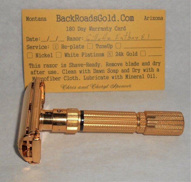 Gillette Fat Boy Razor Adjustable TTO Refurbished Replated 24 Karat Gold E1–11 (24).JPG Gillette Fat Boy Razor Adjustable TTO Refurbished Replated 24 Karat Gold E1–11 (24).JPG