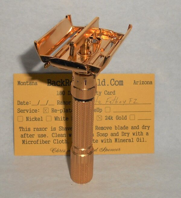 Gillette Fat Boy Razor Adjustable Refurbished Replated 24 Karat Gold F2–Q6 (53).JPG Gillette Fat Boy Razor Adjustable Refurbished Replated 24 Karat Gold F2–Q6 (53).JPG