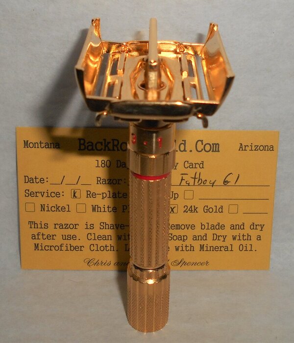 Gillette Fat Boy Razor TTO Adjustable 1961 Refurbished Replated 24 Karat Gold G1–GG (53).JPG Gillette Fat Boy Razor TTO Adjustable 1961 Refurbished Replated 24 Karat Gold G1–GG (53).JPG