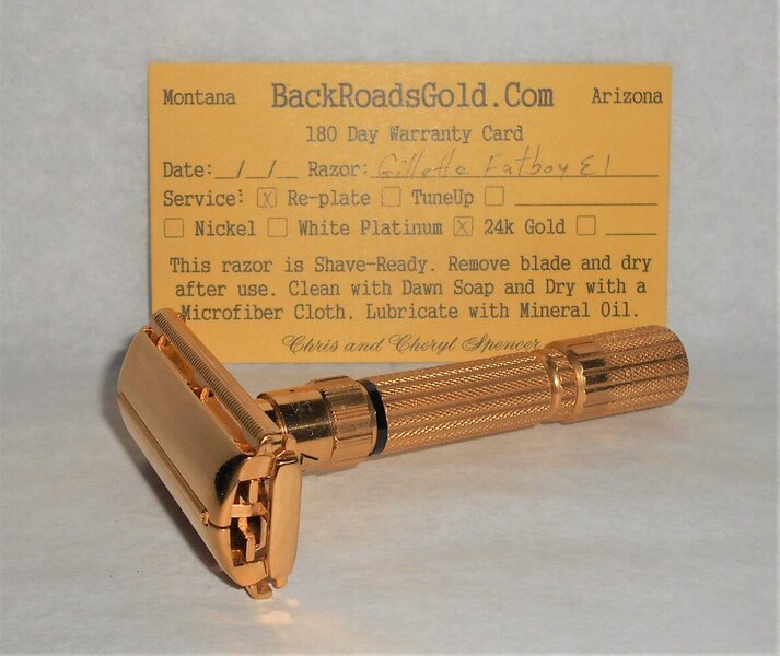 Gillette Fat Boy Razor Adjustable TTO Refurbished Replated 24 Karat Gold E1–11 (69).JPG Gillette Fat Boy Razor Adjustable TTO Refurbished Replated 24 Karat Gold E1–11 (69).JPG