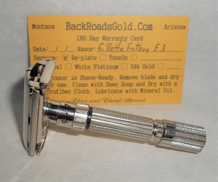 Gillette Fat Boy Razor 1960 TTO Adjustable Refurbished Replated Mirror Nickel F3–BB (11).JPG Gillette Fat Boy Razor 1960 TTO Adjustable Refurbished Replated Mirror Nickel F3–BB (11).JPG