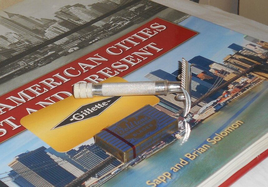 Gillette 1919 Old Type Razor Three-Piece Refurbished Replated Silver 7–X (19).JPG Gillette 1919 Old Type Razor Three-Piece Refurbished Replated Silver 7–X (19).JPG