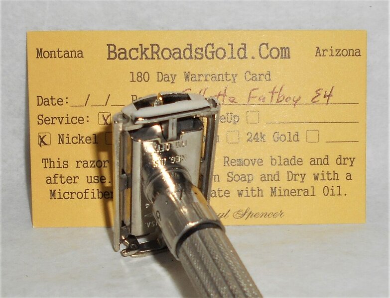 Gillette Fat Boy Razor 1959 TTO Adjustable Refurbished Replated Mirror Nickel E4–EE (10).JPG
