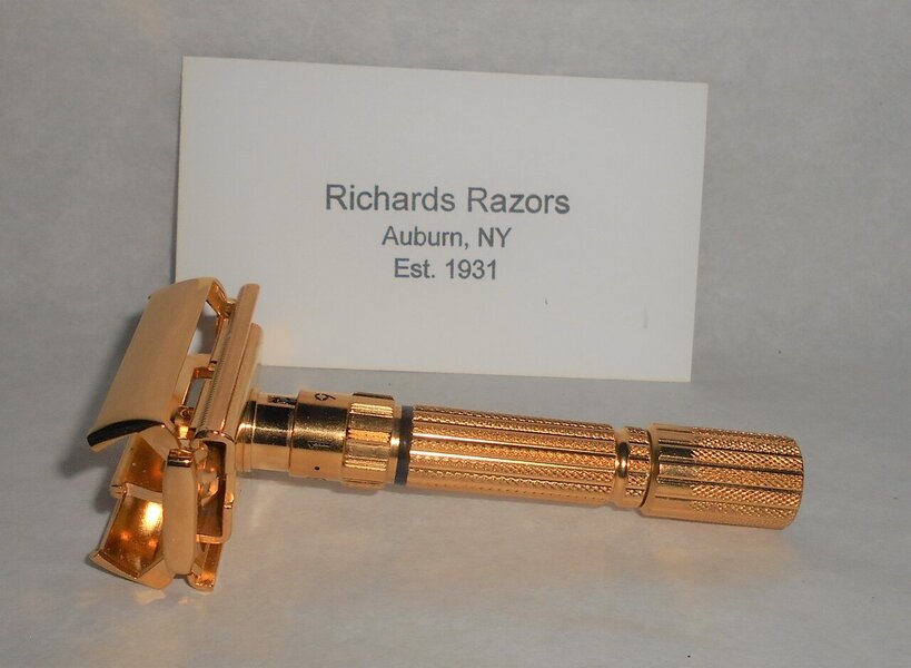 Gillette 1959 Fat Boy Razor TTO Refurbished Replated 24 Karat Gold E1–XX (46).JPG Gillette 1959 Fat Boy Razor TTO Refurbished Replated 24 Karat Gold E1–XX (46).JPG