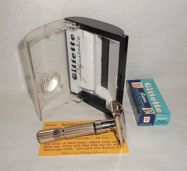 Gillette 1960 Fat Boy Razor W Case Blades Refurbished Replated Mirror Nickel F3–BB (37).JPG Gillette 1960 Fat Boy Razor W Case Blades Refurbished Replated Mirror Nickel F3–BB (37).JPG