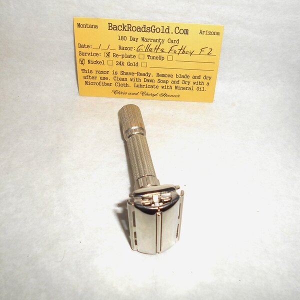 Gillette Fat Boy Razor 1960 TTO Adjustable Refurbished Mirror Nickel (3).JPG Gillette Fat Boy Razor 1960 TTO Adjustable Refurbished Mirror Nickel (3).JPG