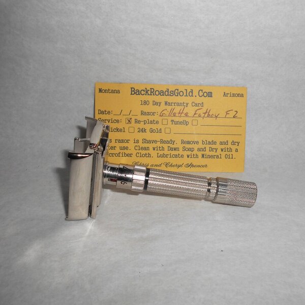 Gillette Fat Boy Razor 1960 TTO Adjustable Refurbished Mirror Nickel (22).JPG Gillette Fat Boy Razor 1960 TTO Adjustable Refurbished Mirror Nickel (22).JPG