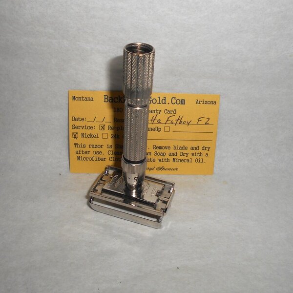 Gillette Fat Boy Razor 1960 TTO Adjustable Refurbished Mirror Nickel (38).JPG Gillette Fat Boy Razor 1960 TTO Adjustable Refurbished Mirror Nickel (38).JPG
