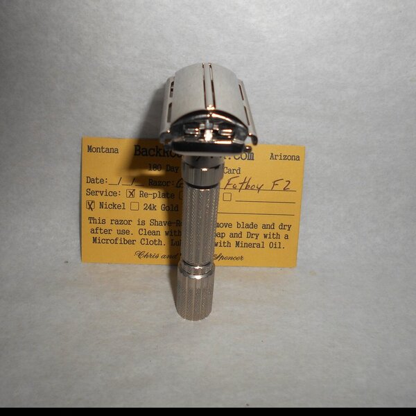 Gillette Fat Boy Razor 1960 TTO Adjustable Refurbished Mirror Nickel (45).JPG Gillette Fat Boy Razor 1960 TTO Adjustable Refurbished Mirror Nickel (45).JPG