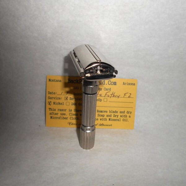 Gillette Fat Boy Razor 1960 TTO Adjustable Refurbished Mirror Nickel (46).JPG Gillette Fat Boy Razor 1960 TTO Adjustable Refurbished Mirror Nickel (46).JPG